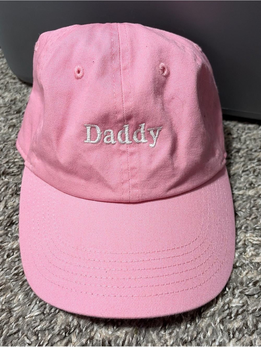 Pink "Daddy" Embroidered Baseball Cap